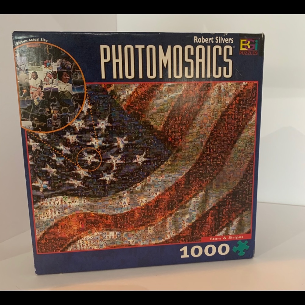 Photomosaics Stars and Stripes 1000 Puzzle Flag